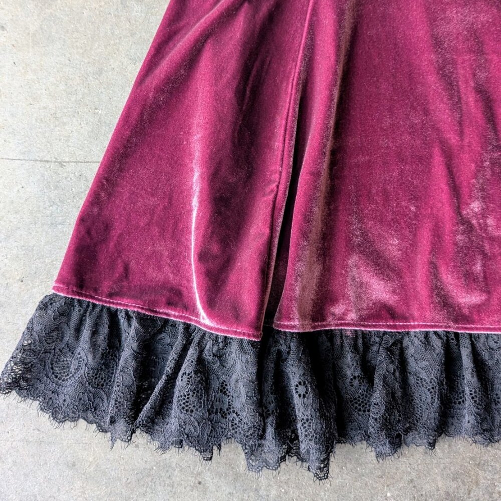 Dolls Kill House of Widow Purple Velvet Bustier Mini Dress small NWT - Picture 4 of 7